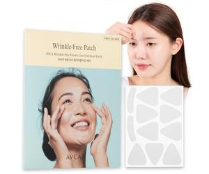 AVCA Parche facial, mejora de arrugas, para cejas, frente, risas, cosméticos coreanos, tipo penetrante, levantamiento, fácil cuidado, sin agujas, eliminación de arrugas, paquete de 55
