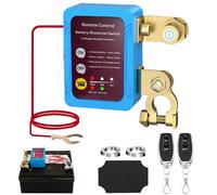AVCXEC Interruptor de separación de batería inalámbrico para coche, 12 V, con mando a distancia, 240 A, interruptor de separación de batería inalámbrico para coche, Rv, ATV, camión y barco