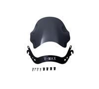 avdb-Moto Cúpula/Parabrisas Burbuja Compatible con Yamaha VMAX 1200 V-MAX 1986-1994, VMAX 1200 V-MAX 1994-2007 Policarbonato (Negra Doble Curva)