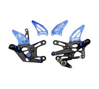 avdb-moto Estriberas Retrasadas Ajustables Compatible con YAMAHA YZF R1 YZF-R1 RN19 2007-2008 Racing AVDB (Azul)