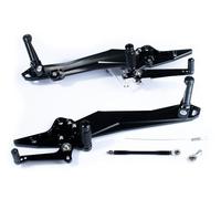 avdb-moto Estriberas Retrasadas Regulables Compatible con KAWASAKI Z800 Z-800 /E 2013-2016