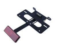 avdb-Moto Porta-Matrícula AVDB Compatible con Suzuki GSXR 600 GSX-R 2006-2007, GSXR 600 GSX-R 2008-2010, GSXR 750 GSX-R 2006-2007, GSXR 750 GSX-R 2008-2010 con Catadióptrico