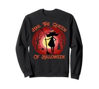 Ave a la Reina de Halloween - Disfraz de Truco o Trato Aterrador Sudadera