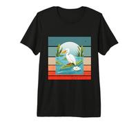 Ave caimán armonía convivencia pacífica Humor Naturaleza Camiseta Premium