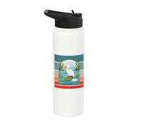 Ave caimán armonía convivencia pacífica humor naturaleza Stainless Steel Insulated Water Bottle