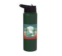 Ave caimán armonía convivencia pacífica humor naturaleza Stainless Steel Insulated Water Bottle
