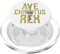 Ave Christus Rex Corona un Rey Espada Jesucristo PopSockets PopGrip para MagSafe