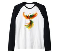 Ave Fénix de Fuego Fénix Espiritual Renacido Camiseta Manga Raglan