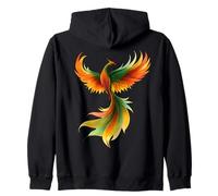Ave Fénix de Fuego Fénix Espiritual Renacido Sudadera con Capucha
