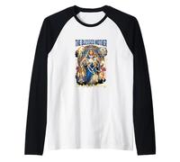 Ave María Bendita Madre Rosario Oración Camiseta Manga Raglan