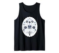 Ave Maria Cruz Floral Símbolo Cristiano Camiseta sin Mangas