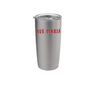 Ave Maria Florida Florida Vaso térmico de acero inoxidable de doble pared