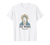 Ave Maria Gratia Plena, latín para Lleno de Gracia Camiseta