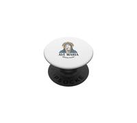 Ave Maria Gratia Plena - Santísima Virgen María Sagrado Corazón PopSockets PopGrip Adhesivo