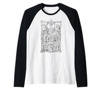 Ave María Llena de Gracia Rosario de Oraciones Católicas Tradicionales Camiseta Manga Raglan
