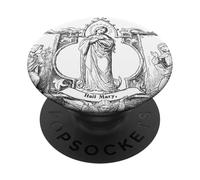 Ave María Llena de Gracia Rosario de Oraciones Católicas Tradicionales PopSockets PopGrip Adhesivo