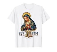 Ave Maria Schubert Misa Latina Beata Madre María Católica Camiseta