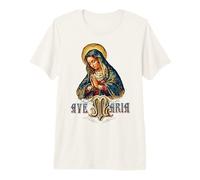 Ave Maria Schubert Misa Latina Beata Madre María Católica Camiseta Premium