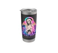 Ave Maria Virgen María Vaporwave Estatua Art Studio Design Vaso térmico de acero inoxidable de doble pared