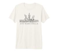 Ave Maris Stella Nuestra Señora Bendita María Arte Católico Camiseta Premium