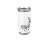 Ave Maris Stella Nuestra Señora Bendita María Arte Católico Vaso térmico de acero inoxidable de doble pared