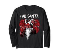 Ave Santa Pagano Feliz Solsticio Gótico Navidad Krampus Manga Larga
