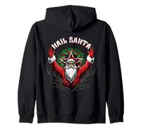 Ave Santa Solsticio pagano gótico Odio Navidad demoníaco Sudadera con Capucha