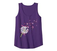 Ave Tropical Diente De León Animal Exótico Flamenco Rosado Camiseta sin Mangas