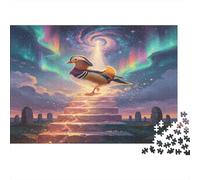 Ave voladora fantástica Puzzle de 1000 Piezas Papel para Adultos Escalera mágica Estrellada Juego de Puzzle 1000 Piezas Relajación Familia Concentración Regalo Decoración 52x38cm/1000pcs