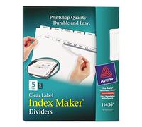 ave11436 - Avery Index Maker claro Etiqueta separadores