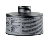 AVEC CHEM - Filtro protector respiratorio para partículas, gas o material nuclear, biológico y químico, o para utilizarse como filtro combinado