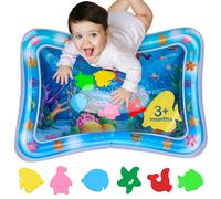 AVEC MAMAN Alfombra de Agua Bebé - Alfombra Sensorial Inflable para Bebés | Tapete de Actividades para Estimulación y Desarrollo | 100% Libre de BPA | Juguete de Agua para Bebés