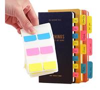 AVECMOI 420Piezas de Etiquetas Adhesivas, 3 Tamaños Caramelo Post-it, Etiquetas de Archivo Banderas de Colores Marcadores de Página para Carpeta, Libro, Papel, Nota, Carpeta de Archivo