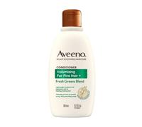 Aveeno Acondicionador voluminizador para cabello fino + mezcla de verdes frescos y calmante para el cuero cabelludo con avena, 300 ml
