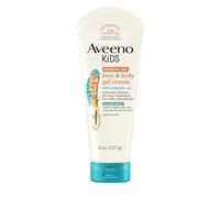 Aveeno Baby Aveeno - Crema de gel facial y corporal para piel sensible para niños con avena prebiótica, clínicamente probada, hidratación de 24 horas para piel suave, secado rápido y ligera
