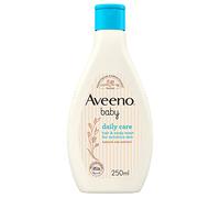 Aveeno Baby Cuidado diario para el cabello y el cuerpo (1 x 250 ml), lavado de bebé sin lágrimas con fragancia suave con avena colodial, limpia suavemente y deja la piel hidratada, para pieles