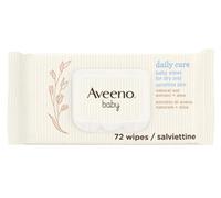 Aveeno Baby Daily Care Wipes (1 x 72 unidades), Toallitas húmedas suaves para bebés y niños, toallitas bebé con extracto de avena y aloe vera, sin perfume, sulfatos ni alcohol