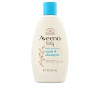 Aveeno Baby Lavado y champú para cabello y cuerpo, sin desgarros, 8 oz.