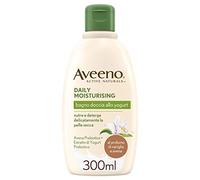 Aveeno Bagno Doccia Yogurt Vaniglia Avena 300 Ml | Con avena y yogur griego, para pieles normales, secas y sensibles, uso diario, sin jabón, aroma de vainilla