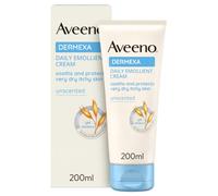 Aveeno Dermexa Crema Emoliente Diaria para Piel Atópica y Muy Seca, 200 ml | Con Avena Prebiótica y Ceramidas, Calma el Picor, Para Piel Propensa a Eczemas, Textura Ligera, Rápida Absorción, Uso Diario