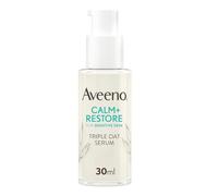 Aveeno Face Calm+Restore - Suero triple de avena (1 x 30 ml), suero facial suavizante al instante con triple complejo de avena y fiebre calmante para piel fortificada e hidratación 24 horas, cuidado