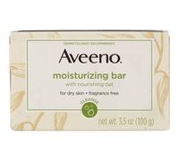 Aveeno Limpiador facial en barra hidratante suave con avena nutritiva para piel seca, sin fragancia, sin colorantes y sin jabn, 3.5 oz (paquete