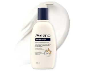Aveeno Loción corporal Skin Relief - sin perfume, hidrata 72 horas, calma la piel muy seca, fortalece la barrera protectora de la piel y apoya la producción natural de ceramida