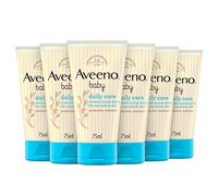 AVEENO® - Loción hidratante para el cuidado diario, para pieles sensibles, sin perfume, 6 x 75 ml