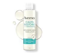 Aveeno Loción tonificante CALM+RESTORE: limpieza suave y desmaquillante con extracto de avena, sin perfume y dermatológicamente probado para pieles sensibles
