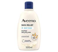 Aveeno Skin Relief Body Wash, (500 ml), gel de ducha con avena que hidrata la piel seca y limpia con suavidad, fórmula hipoalergénica sin jabones, tintes o fragancias