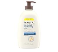 Aveeno Skin Relief Moisturizing Lotion with Soothing Triple Oat & Shea Butter Formula, Helps Heal Itchy, Very Dry Skin, Fragrance-Free, Value Size, 33 fl. oz