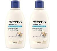 Aveeno Skin Relief Soothing Shampoo (1 x 300 ml), champú infantil que alivia la irritación, champú para bebés con avena calmante, para cueros cabelludos secos y sensibles (Paquete de 2)
