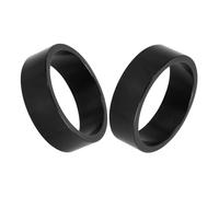 Avejjbaey 2 auriculares de aleación de aluminio para bicicleta, espaciadores de vástago de bicicleta de carretera, 28,6 mm, arandela de vástago de horquilla delantera duradera para bicicletas