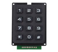 Avejjbaey 3 x 4 Matrixes Array Membrana Interruptores Teclado 12 Teclas 4X3 Teclado 3x4 Teclas Panel de Control